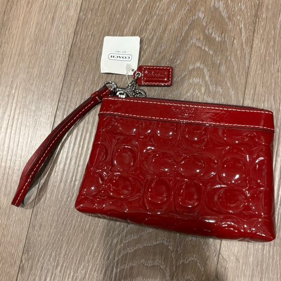 Coach Handbags - Brand New Vintage Coach Cherry Red Patent Leather Wristlet